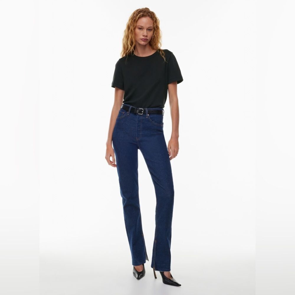Re/Done 70s High-Rise Skinny Boot Jean Split Hem Size 23
